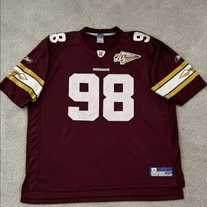 Reebok Limited Edition Washington Redskins Jessie Armstead Football Jersey 2XL